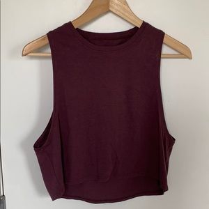 Lululemon Cut Back Crop Tank